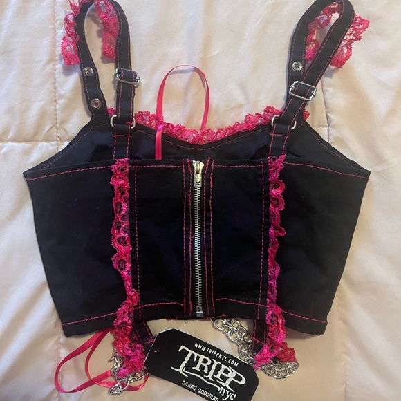 Tripp NYC Pink Lolita Top - Picture 2 of 3